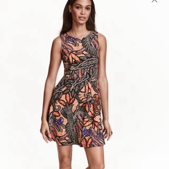 H&M Dresses & Skirts - ❌SOLD❌ 💒 H&M SMALL AZTEC PRINT ANIMAL FIT FLARE DRESS